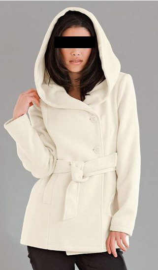 Damen Leopardenmuster Kunstpelzmantel Mit Kapuze - Winterjacke In Felloptik