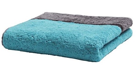 1 St HANDTUCH 50 x 100 TÜRKIS GRAU GÄSTETUCH von S.OLIVER BAUMWOLLE NEU