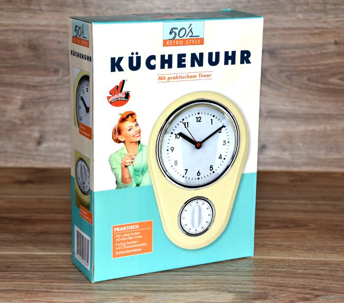 Retro Kuchenuhr Vanille Uhr Wanduhnr Timer Vintage Chrom Von Gourmetmaxx Neu Rakuten