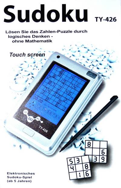 SUDOKU TY 426 ELEKTRONISCH SPIEL TOUCH SCREEN LCD ZAHLEN DENKEN